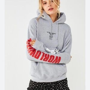 Urban Outfitters Worldwide Gray Hoodie